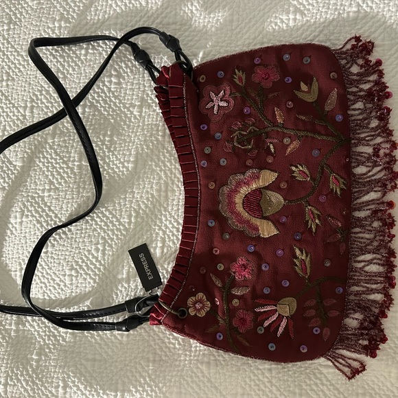 Express | Bags | Express Embroidered Burgundy Bag | Poshmark